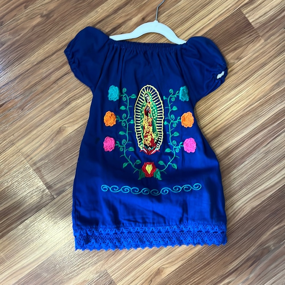 Virgen de Guadalupe embroidered dress